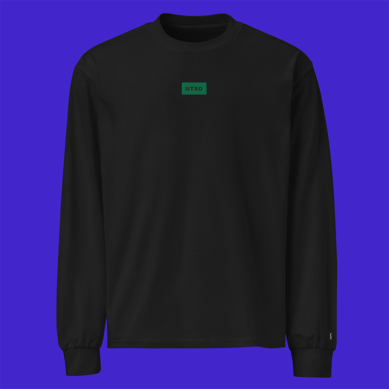 Unisex Premium Heavyweight Long Sleeve Shirt - BLACK - UTXO (green)