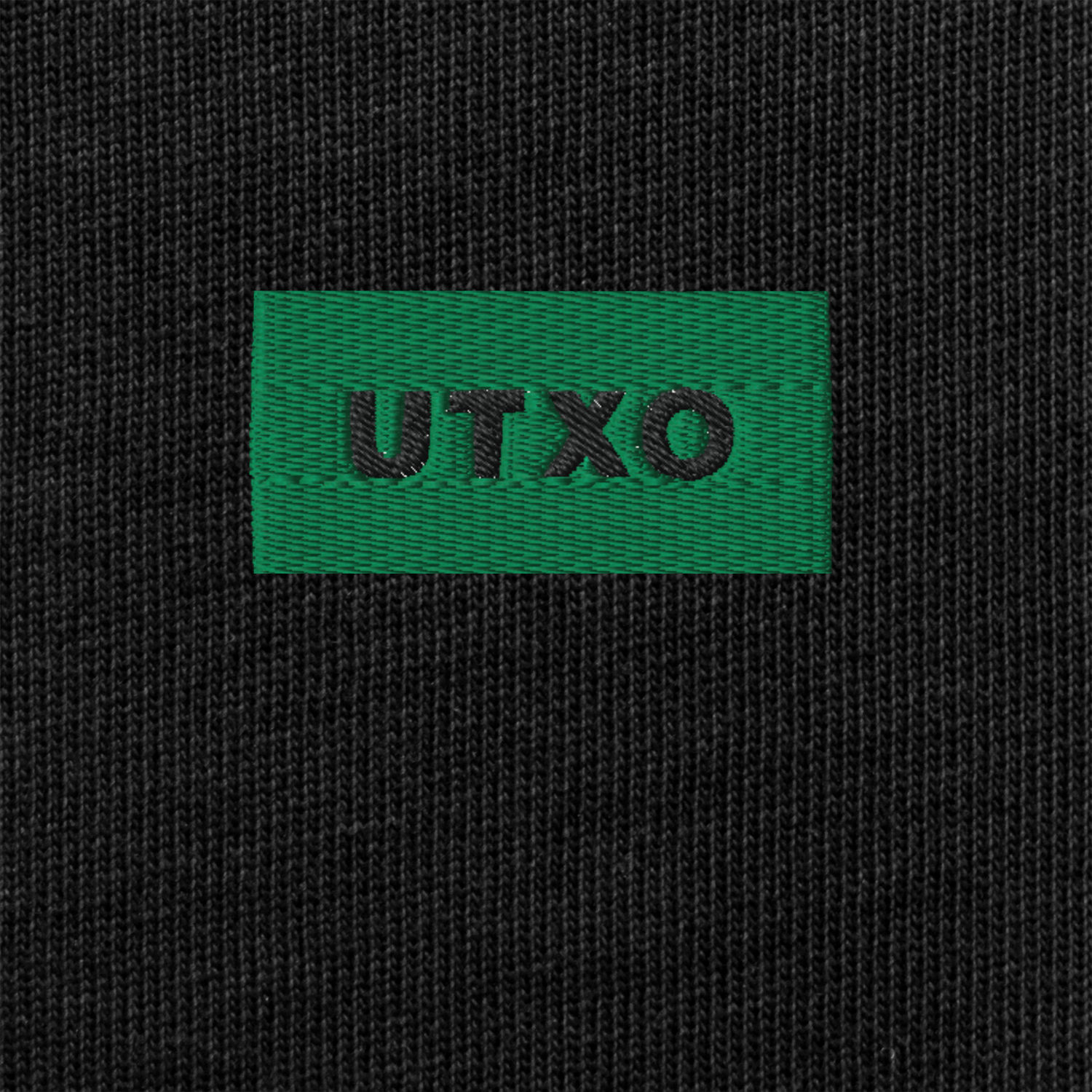 Unisex Premium Heavyweight Long Sleeve Shirt - BLACK - UTXO (green)