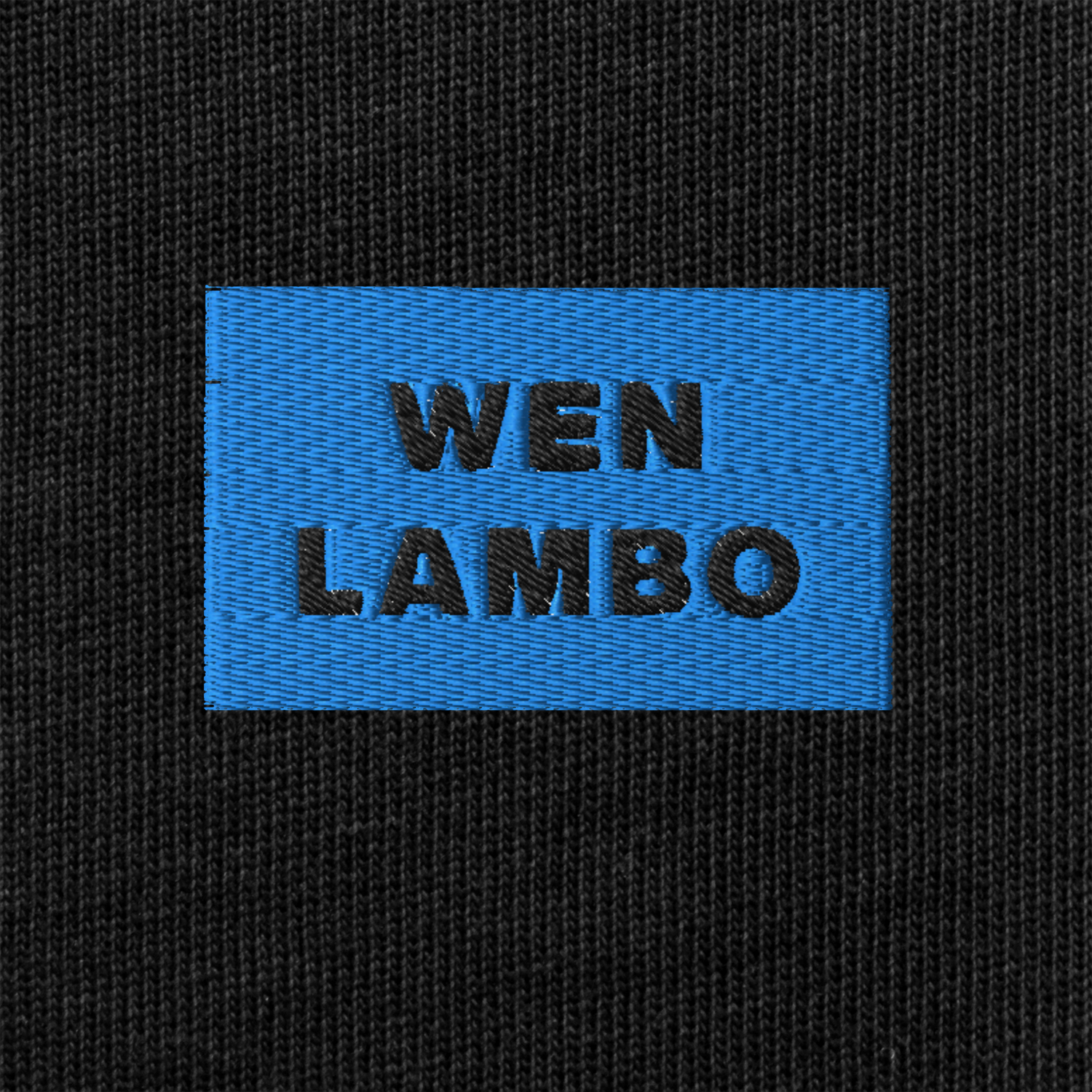Unisex Premium Heavyweight Long Sleeve Shirt - BLACK - WEN LAMBO (blue)