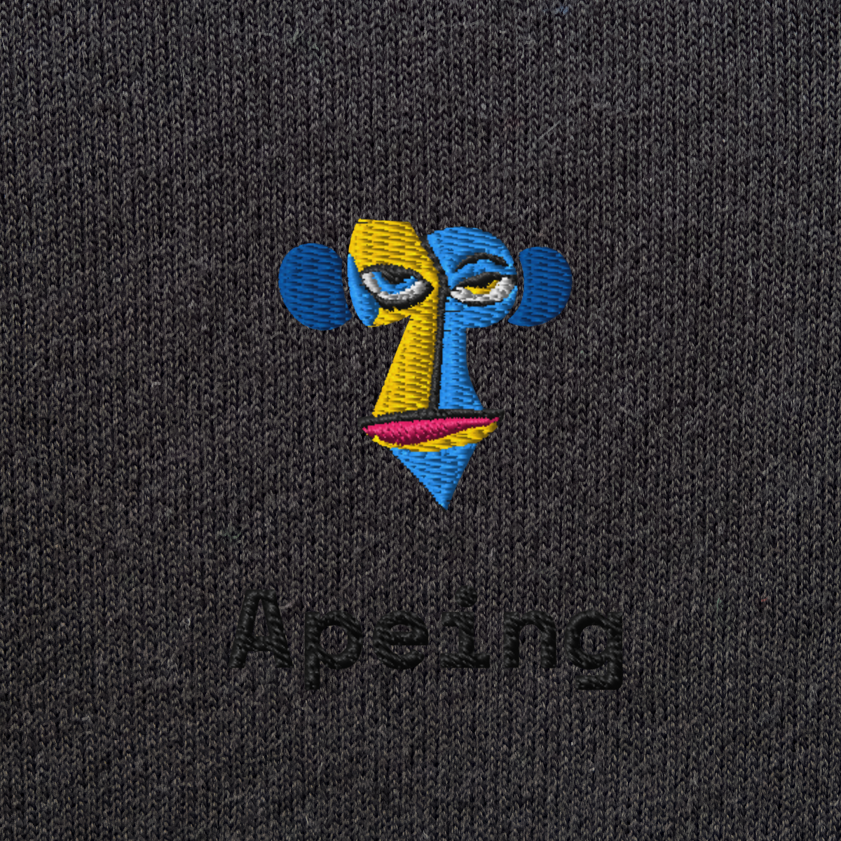 Unisex Pullover Hoodie - BLACK - Apeing