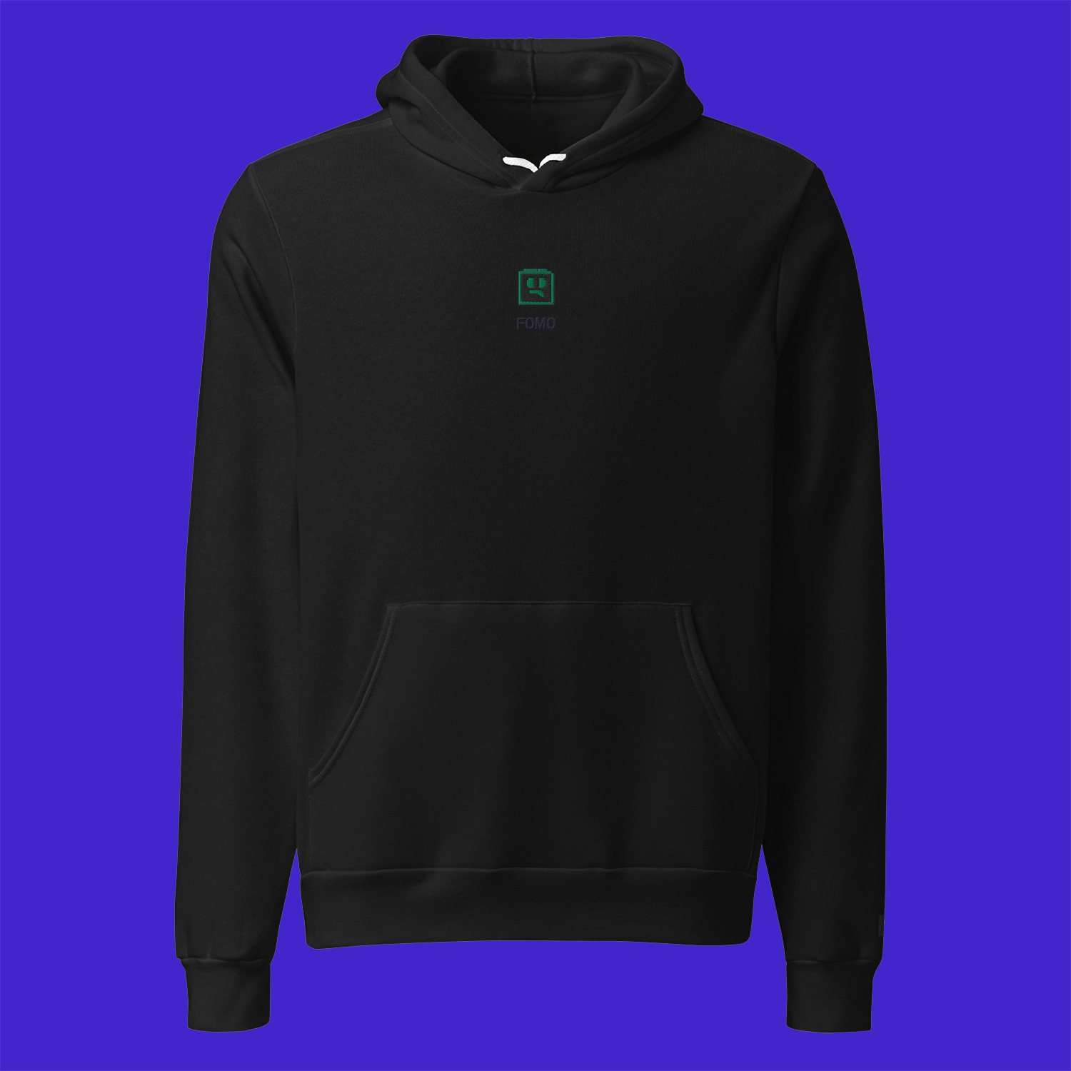 Unisex Pullover Hoodie - BLACK - FOMO