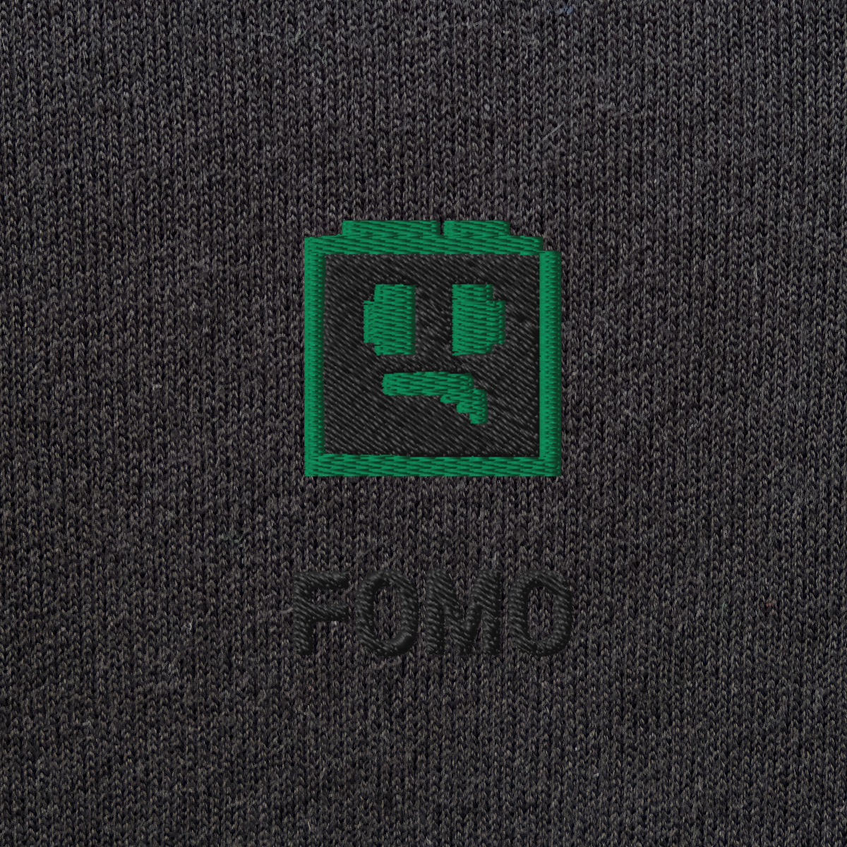 Unisex Pullover Hoodie - BLACK - FOMO