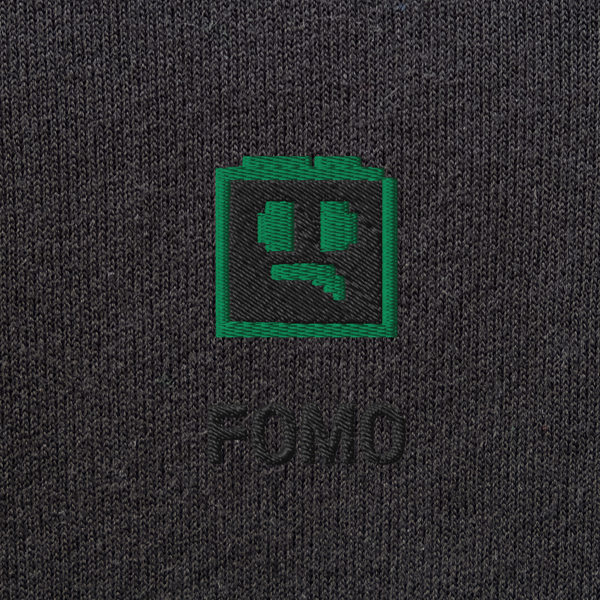 Unisex Pullover Hoodie - BLACK - FOMO