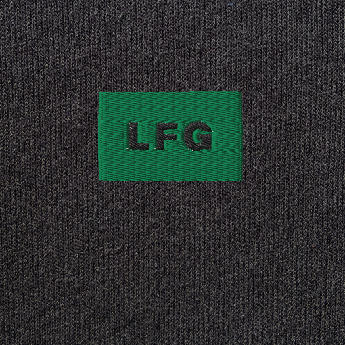 Unisex Pullover Hoodie - BLACK - LFG (green)