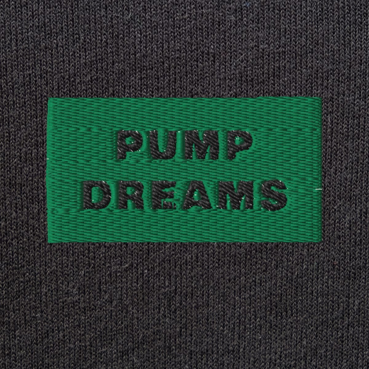 Unisex Pullover Hoodie - BLACK - PUMP DREAMS (green)