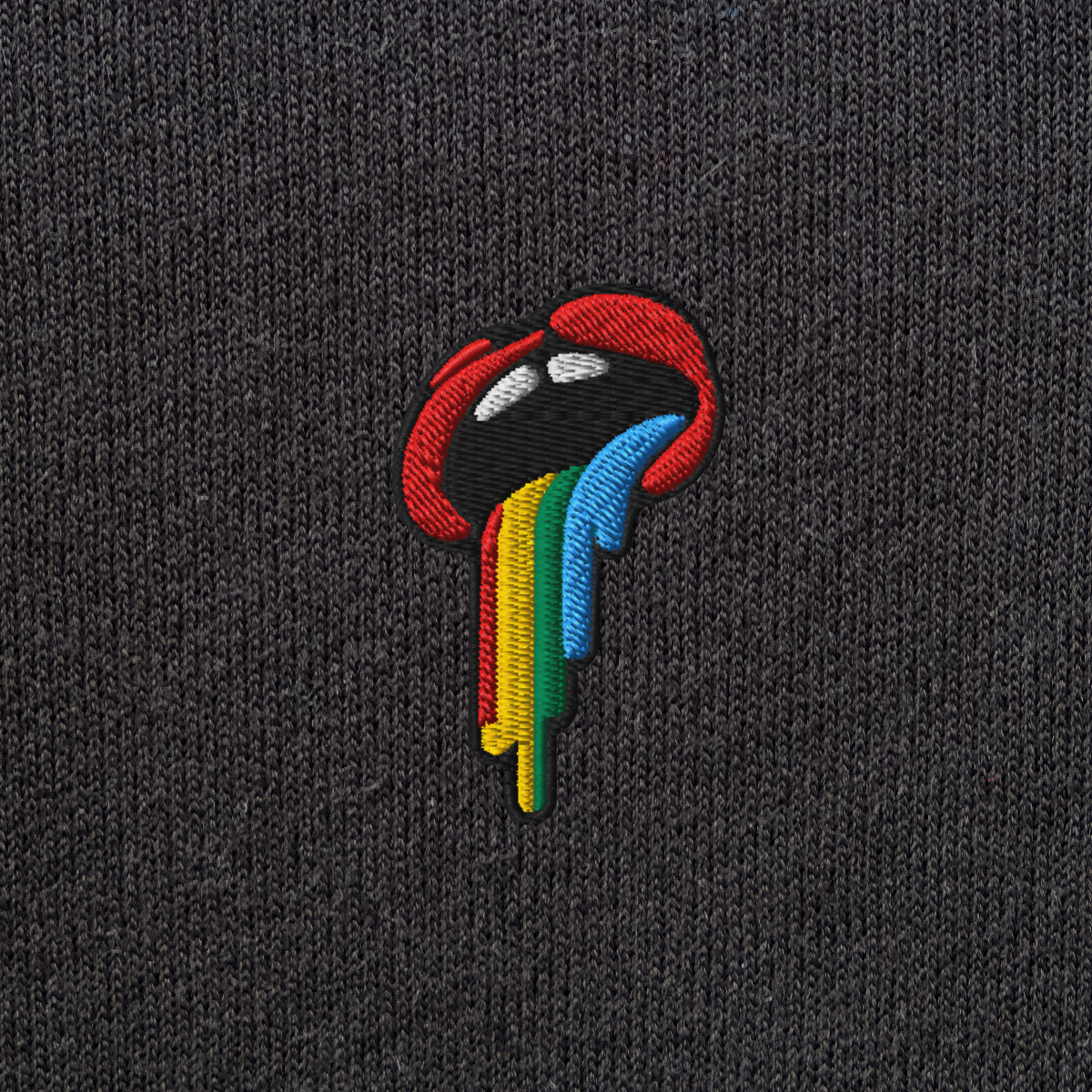 Unisex Pullover Hoodie - BLACK - Rainbow