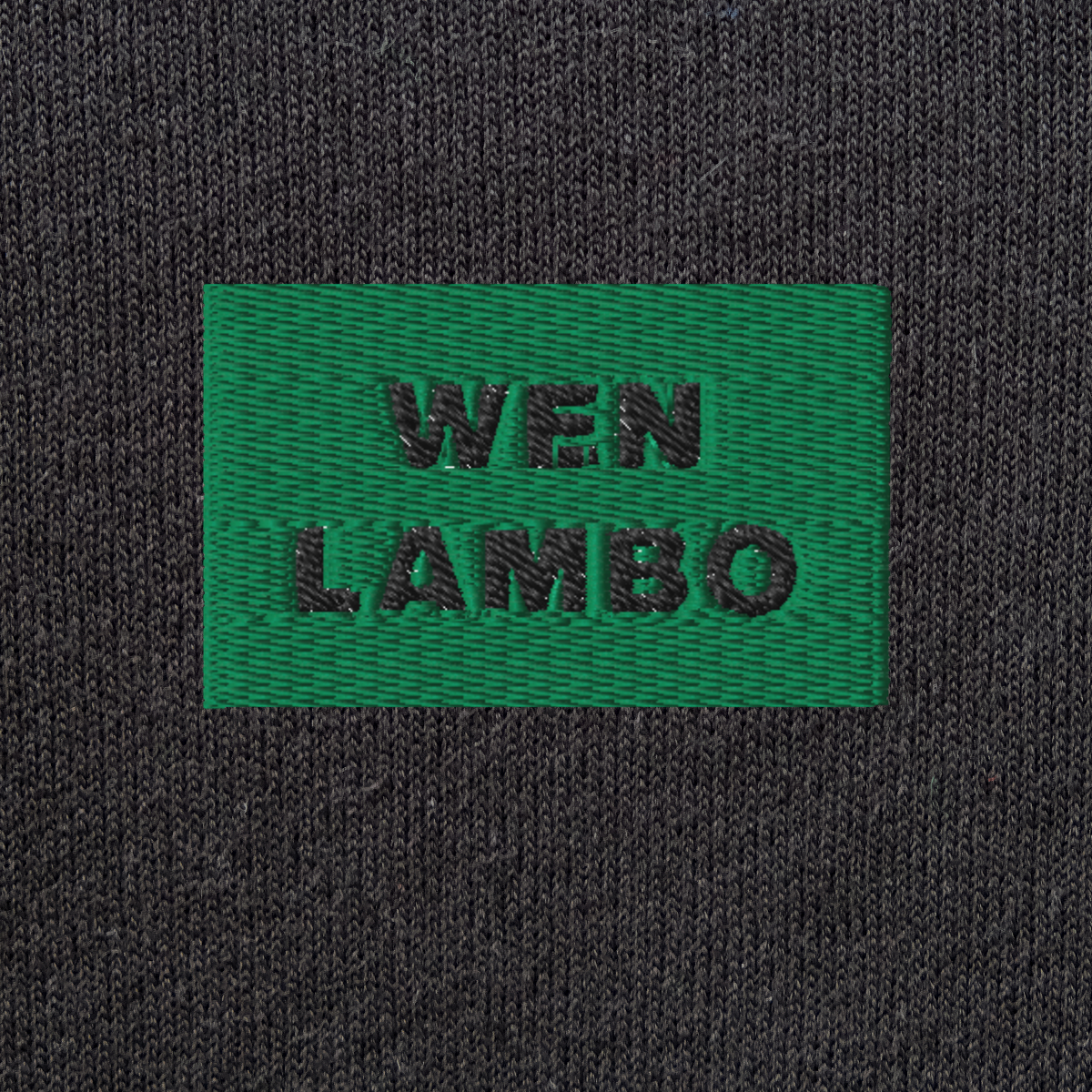 Unisex Pullover Hoodie - BLACK - WEN LAMBO (green)