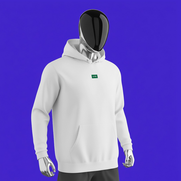 Unisex Pullover Hoodie - WHITE - LFG (green)