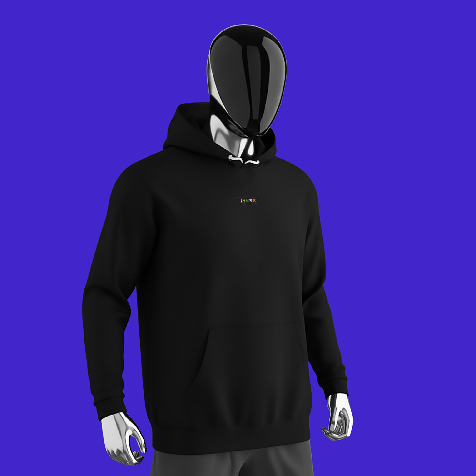 Unisex Pullover Hoodie - BLACK - IYKYK