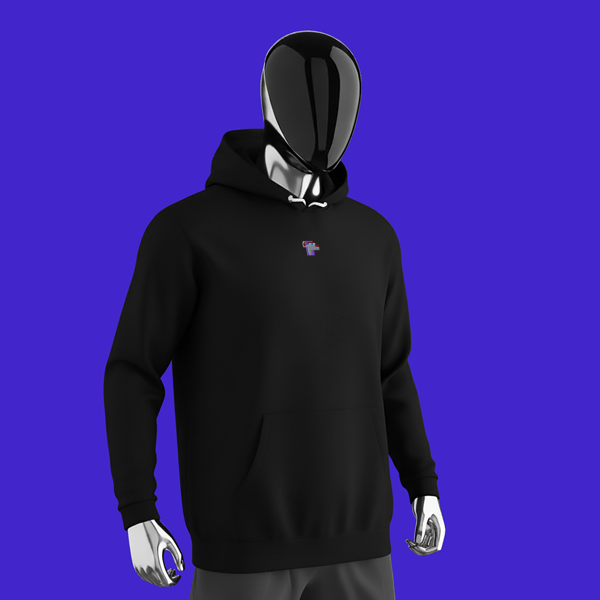 Unisex Pullover Hoodie - BLACK - NodeDog