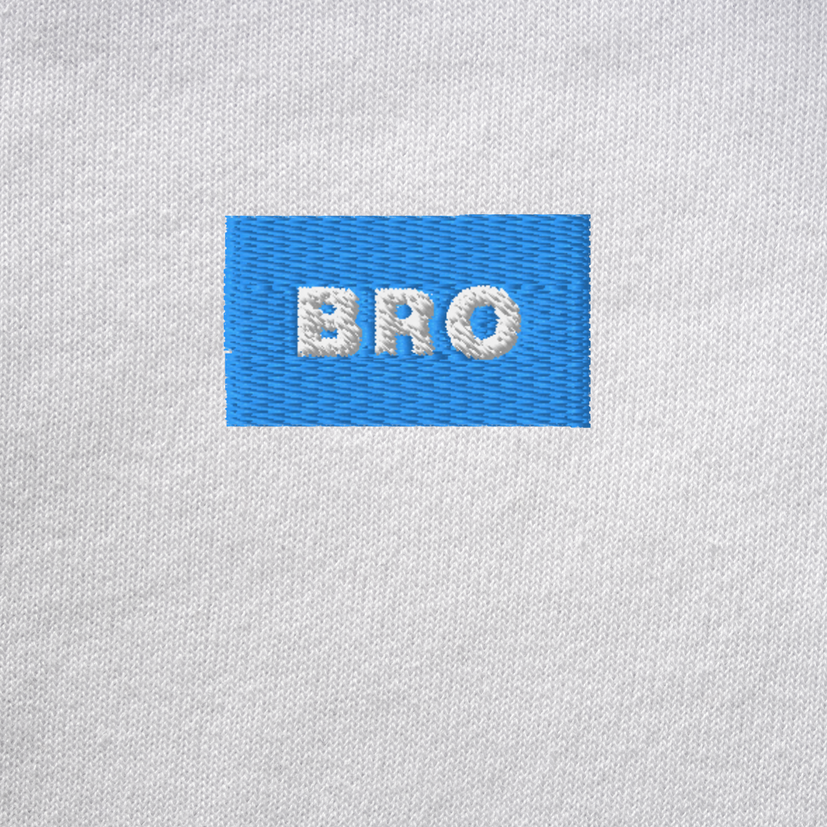 Unisex Pullover Hoodie - WHITE - BRO (blue)