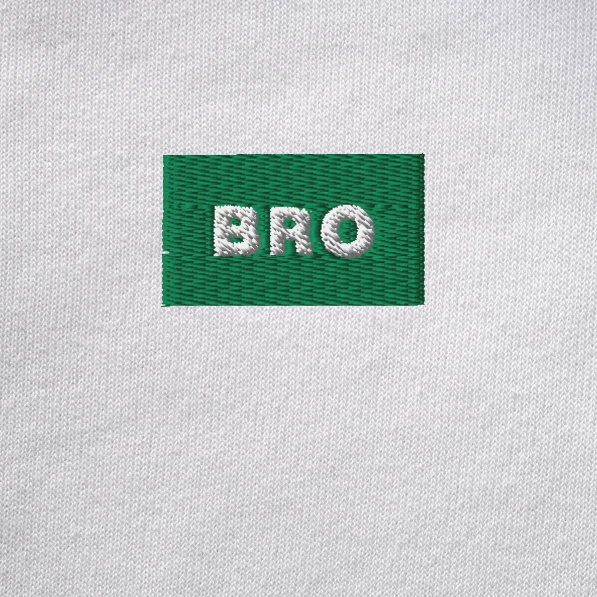 Unisex Pullover Hoodie - WHITE - BRO (green)