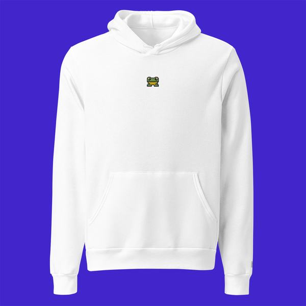 Unisex Pullover Hoodie - WHITE - FrogFolio