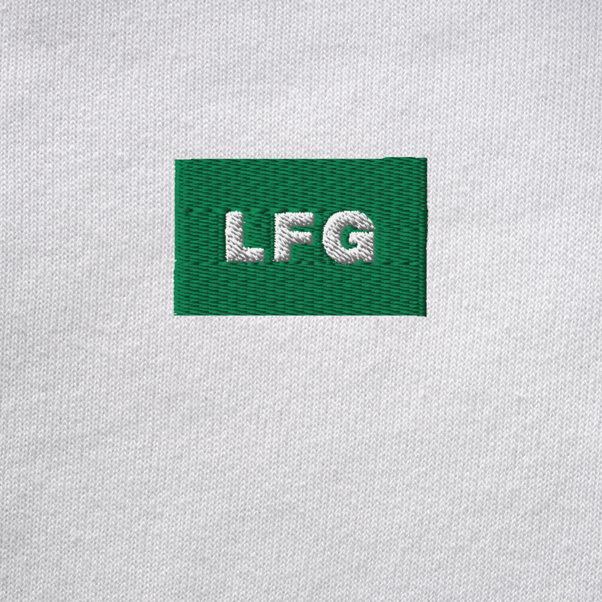 Unisex Pullover Hoodie - WHITE - LFG (green)