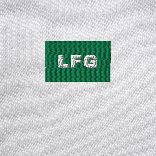 Unisex Pullover Hoodie - WHITE - LFG (green)