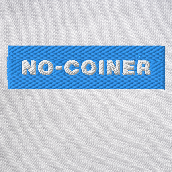 Unisex Pullover Hoodie - WHITE - NO-COINER (blue)