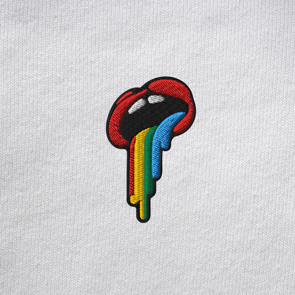 Unisex Pullover Hoodie - WHITE - Rainbow