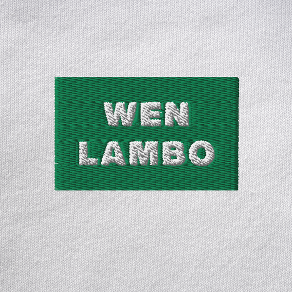 Unisex Pullover Hoodie - WHITE - WEN LAMBO (green)