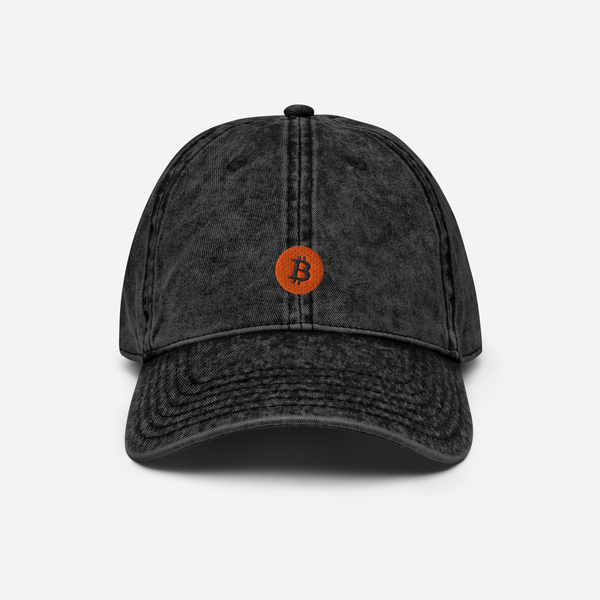 Vintage Cap - Black - BTC