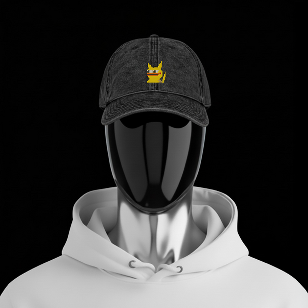 Vintage Cap - Black - Pepekachu