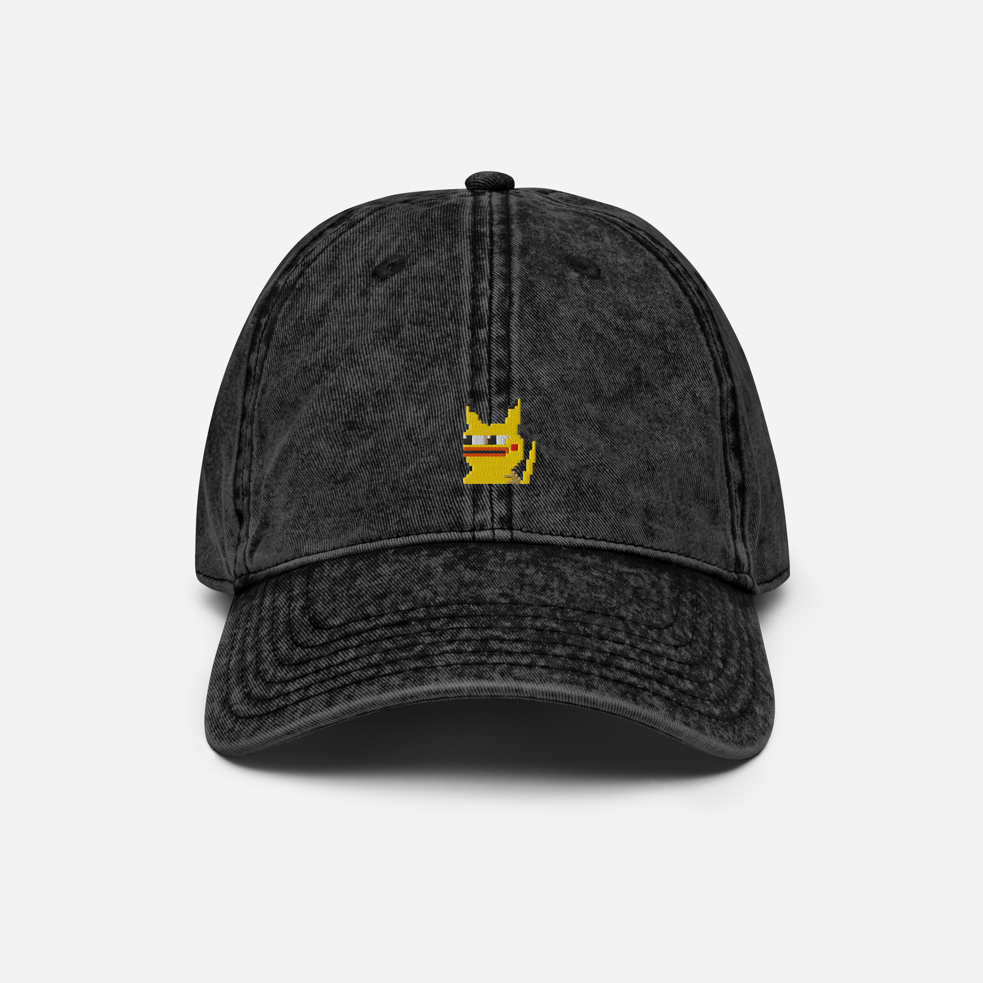Vintage Cap - Black - Pepekachu