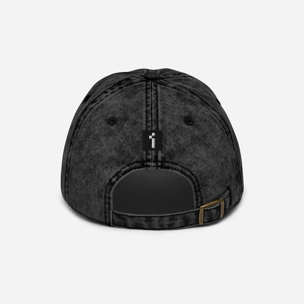 Vintage Cap - Black - LFG (green)