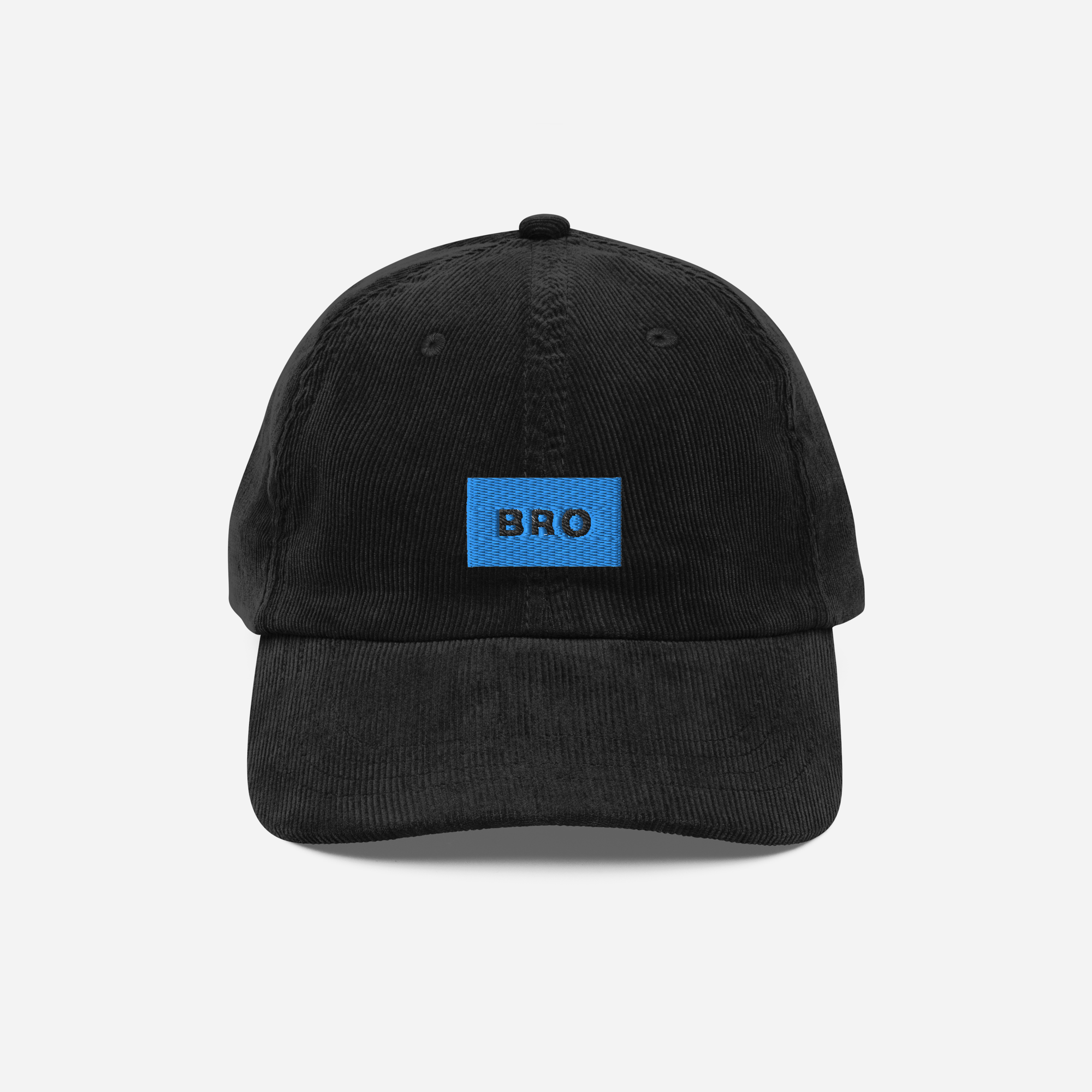 Vintage Corduroy Cap - BLACK - BRO (blue)