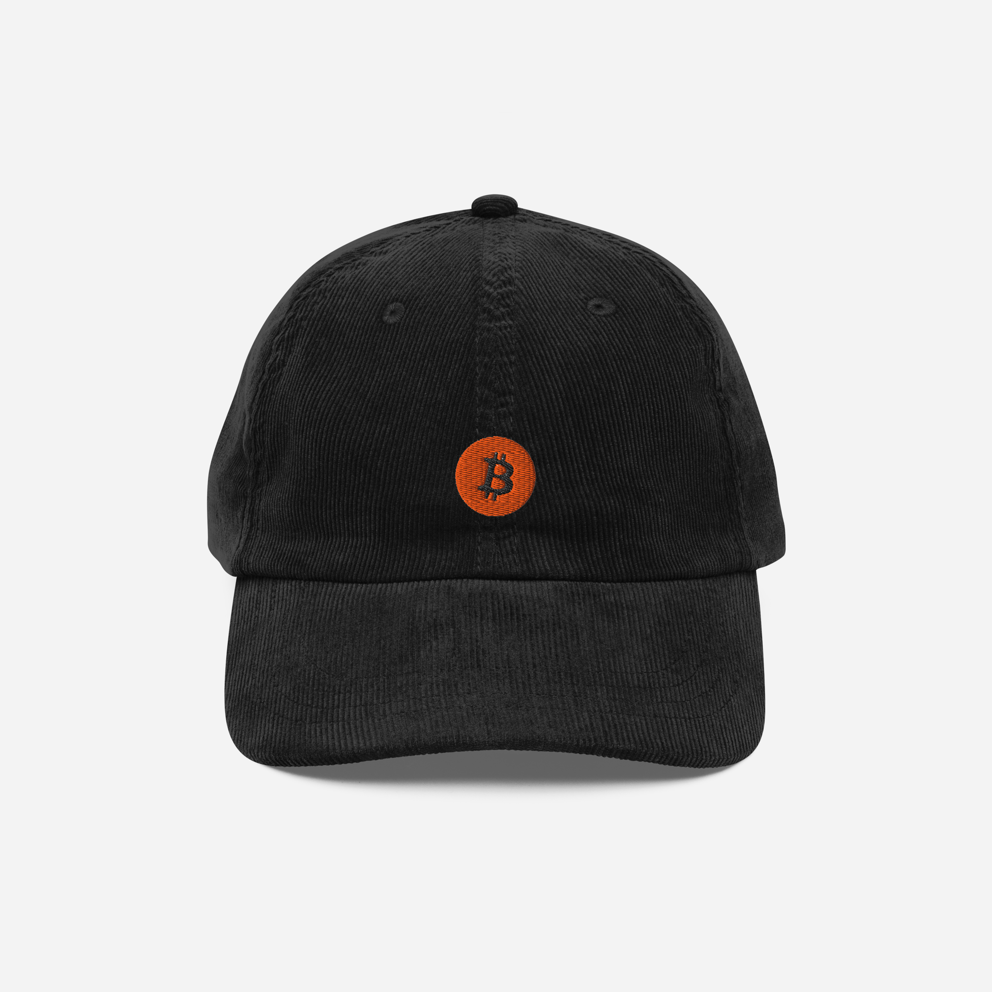 Vintage Corduroy Cap - Black - BTC