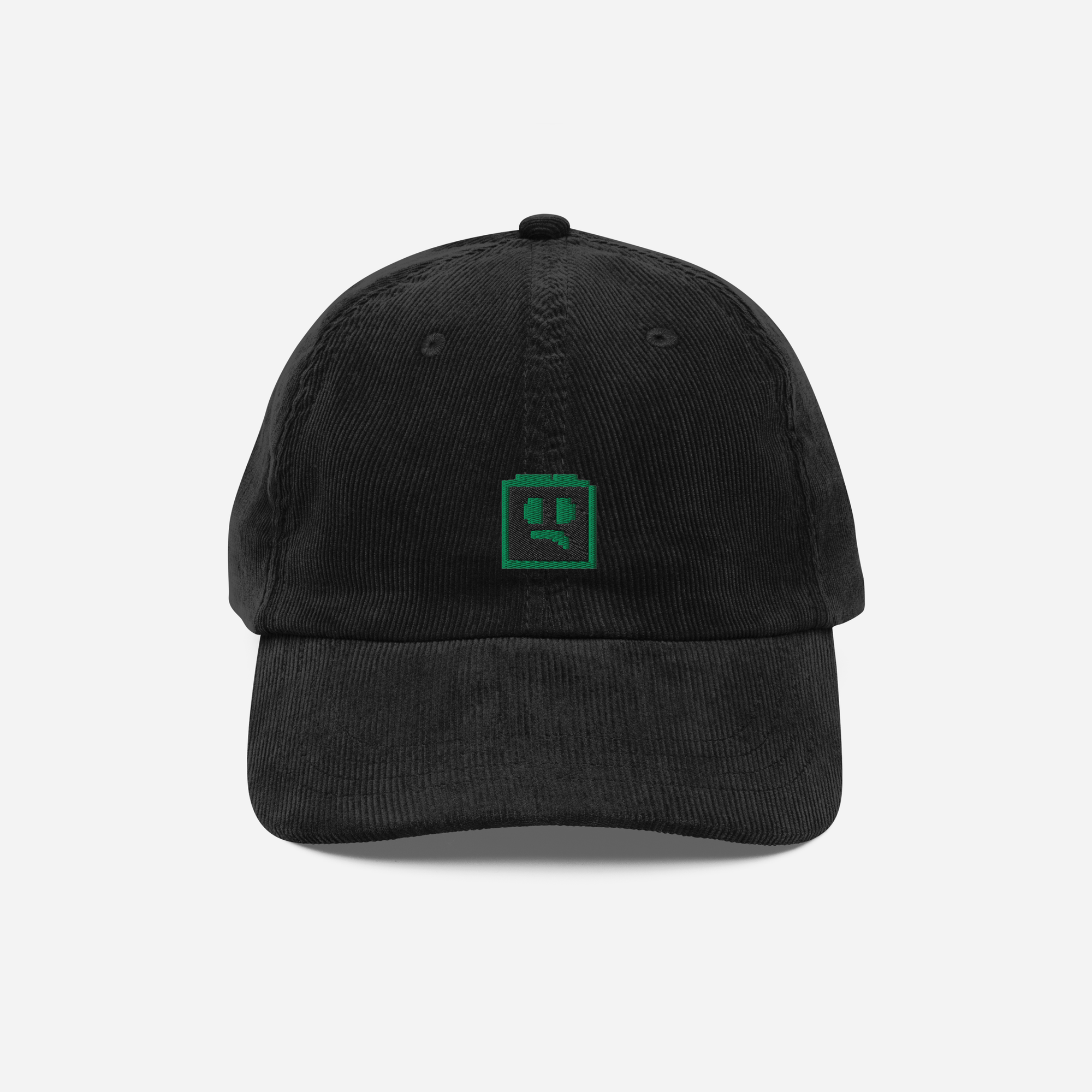 Vintage Corduroy Cap - Black - FOMO